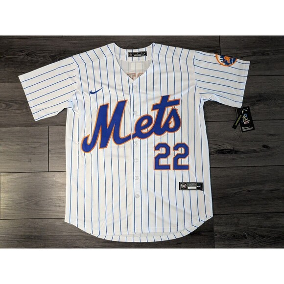 Other - Juan Soto #22 New York Mets White Pinstripe Jersey Men's Small